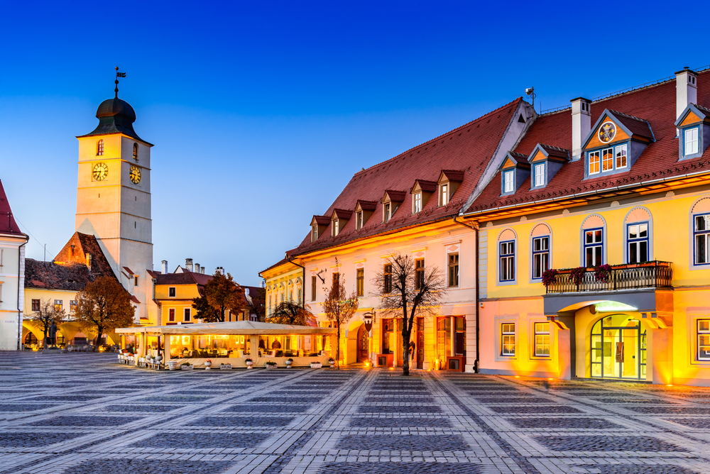 Náměstí ve městě Sibiu